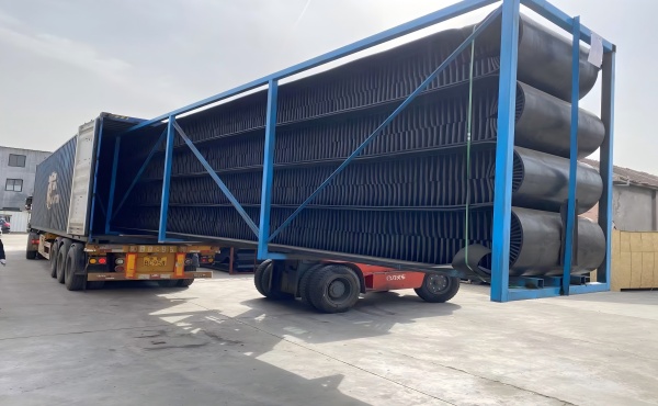 Shipment of Sidewall Conveyor Belt